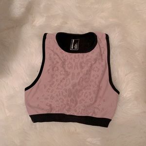 Blush sports bra